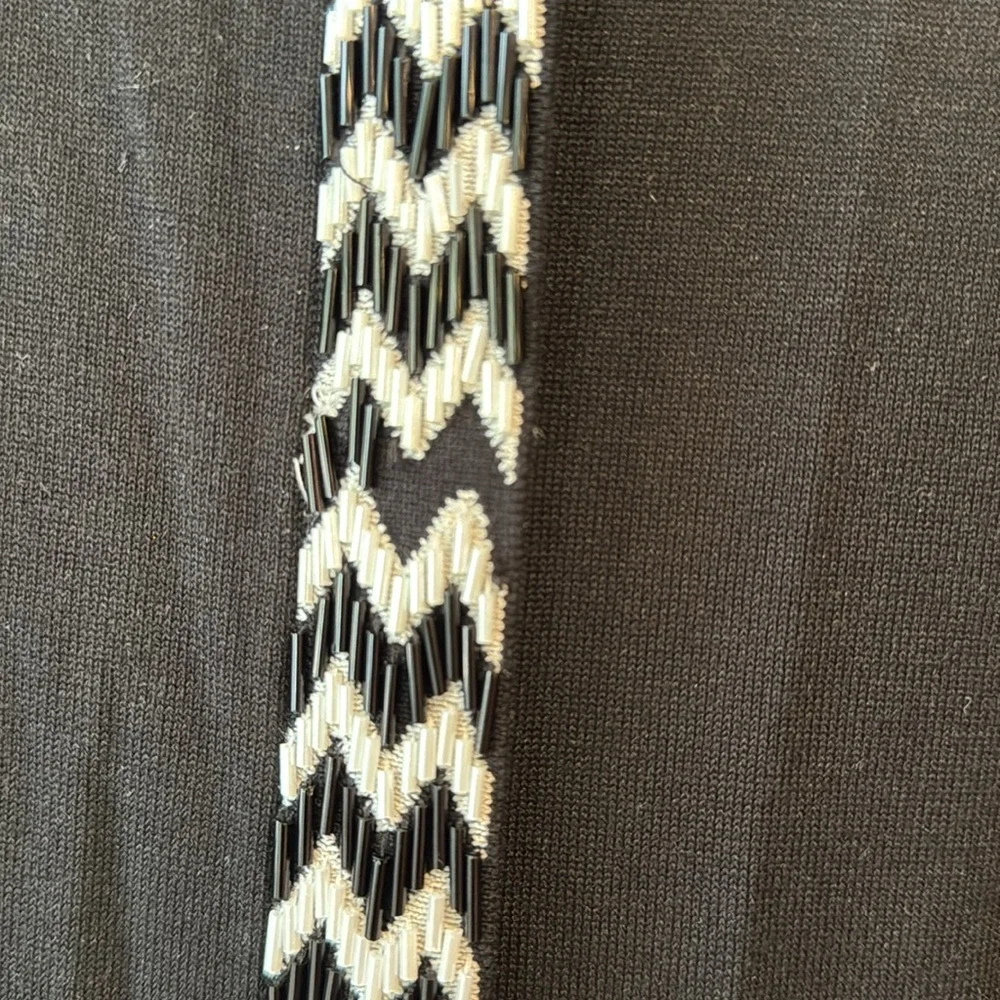 DVF/Diane Von Furstenberg Carmela Black and White Long Cardigan - Picture 6 of 16